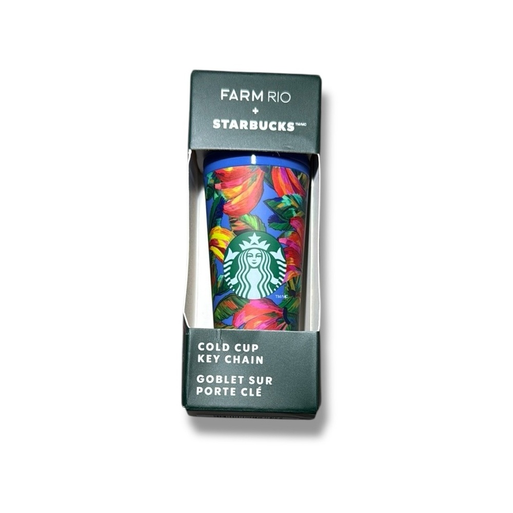 FARM‎ Rio x Starbucks Banana Mix Cold Cup Keychain